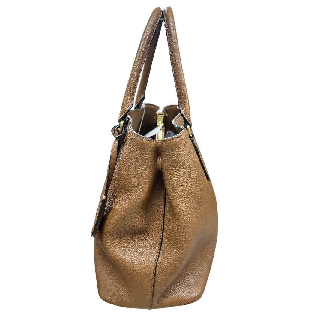 PRADA Vitello Daino Leather 2Way Tote Shoulder Bag Caramel Gold Hardware | Authentic Pre-Owned Luxury