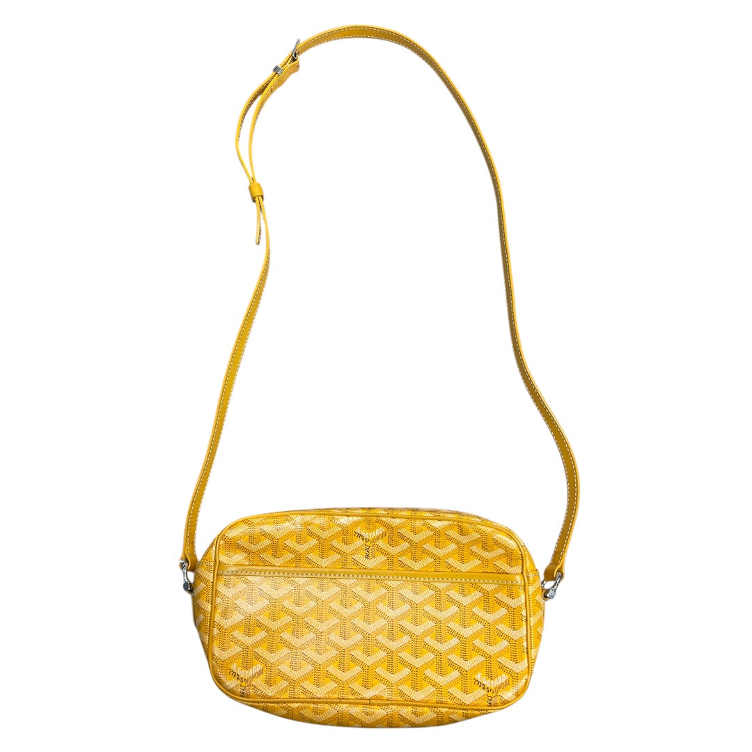 GOYARD Goyardine Cap Vert PM Crossbody Yellow Silver Hardware | Authentic Pre-Owned Luxury