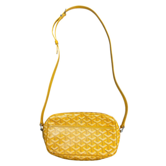 GOYARD Goyardine Cap Vert PM Crossbody Yellow Silver Hardware | Authentic Pre-Owned Luxury