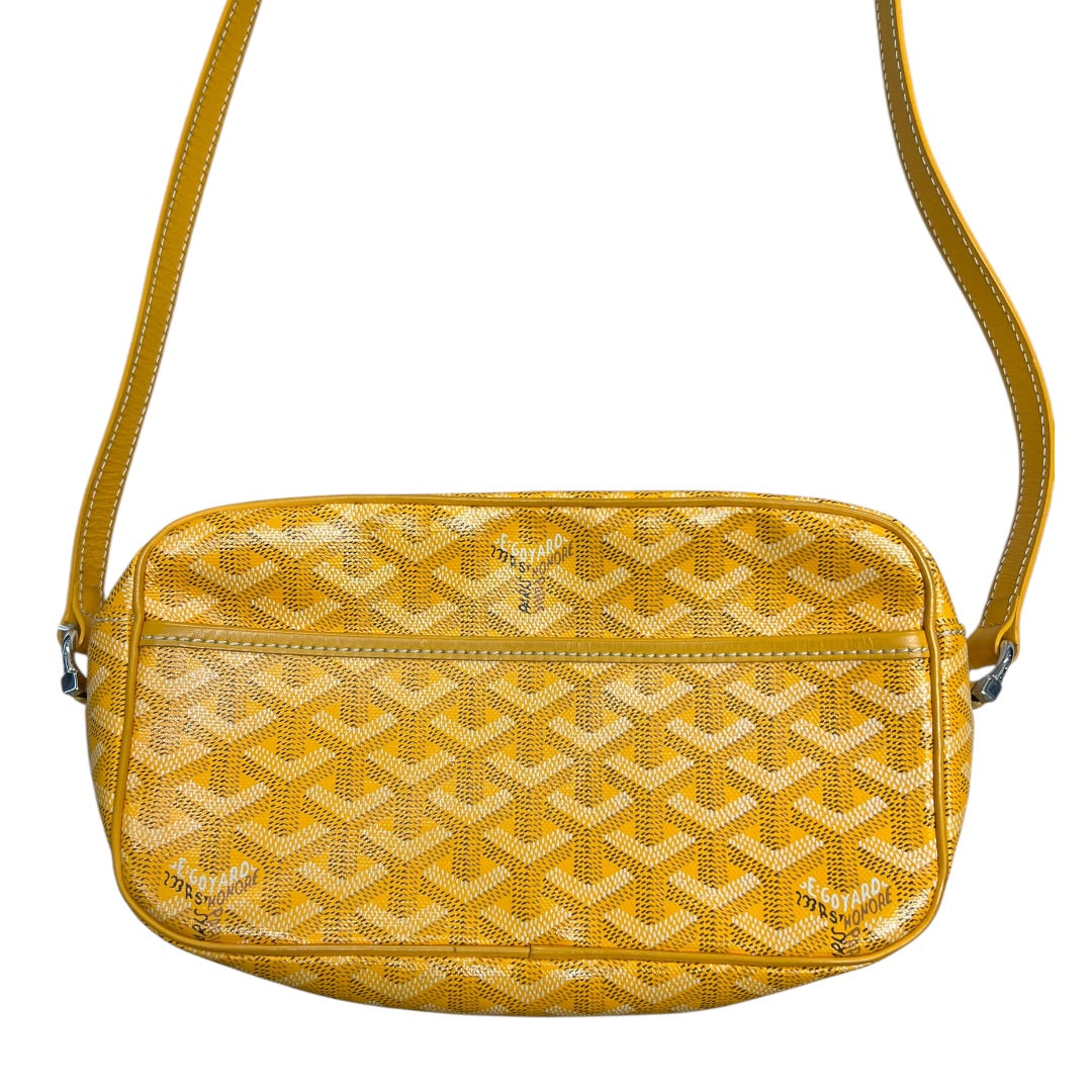 GOYARD Goyardine Cap Vert PM Crossbody Yellow Silver Hardware | Authentic Pre-Owned Luxury