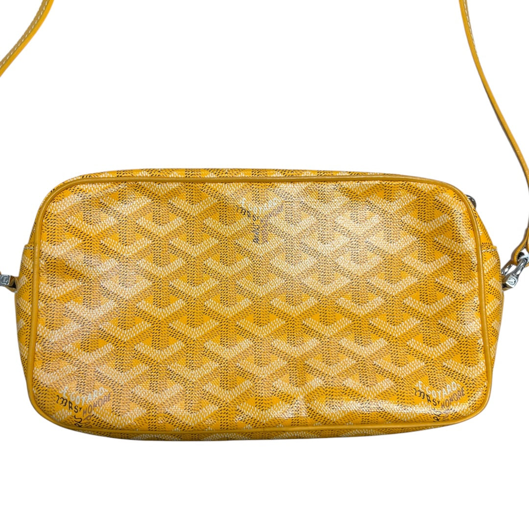 GOYARD Goyardine Cap Vert PM Crossbody Yellow Silver Hardware | Authentic Pre-Owned Luxury