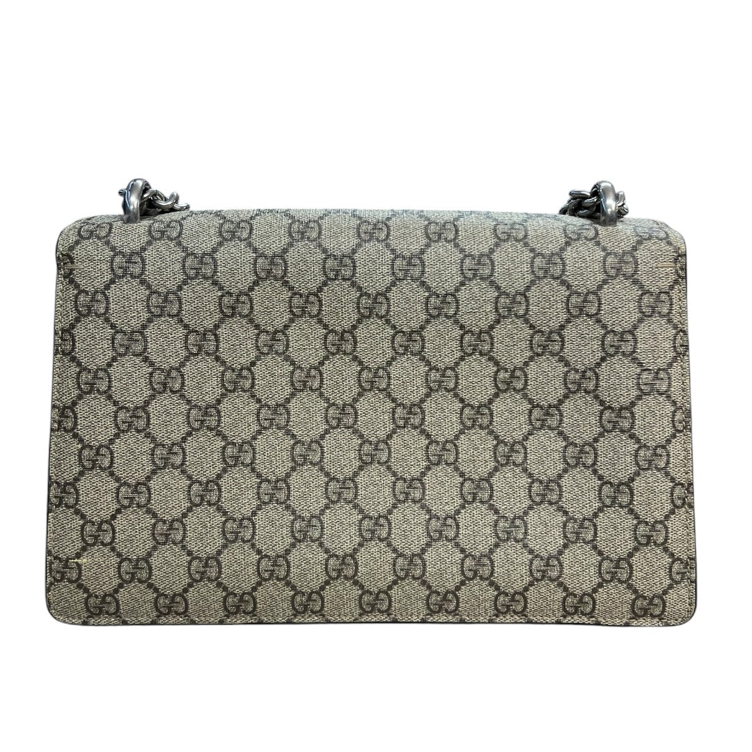 GUCCI GG Supreme Dionysus Small Shoulder Bag Beige Silver Hardware | Authentic Pre-Owned Luxury