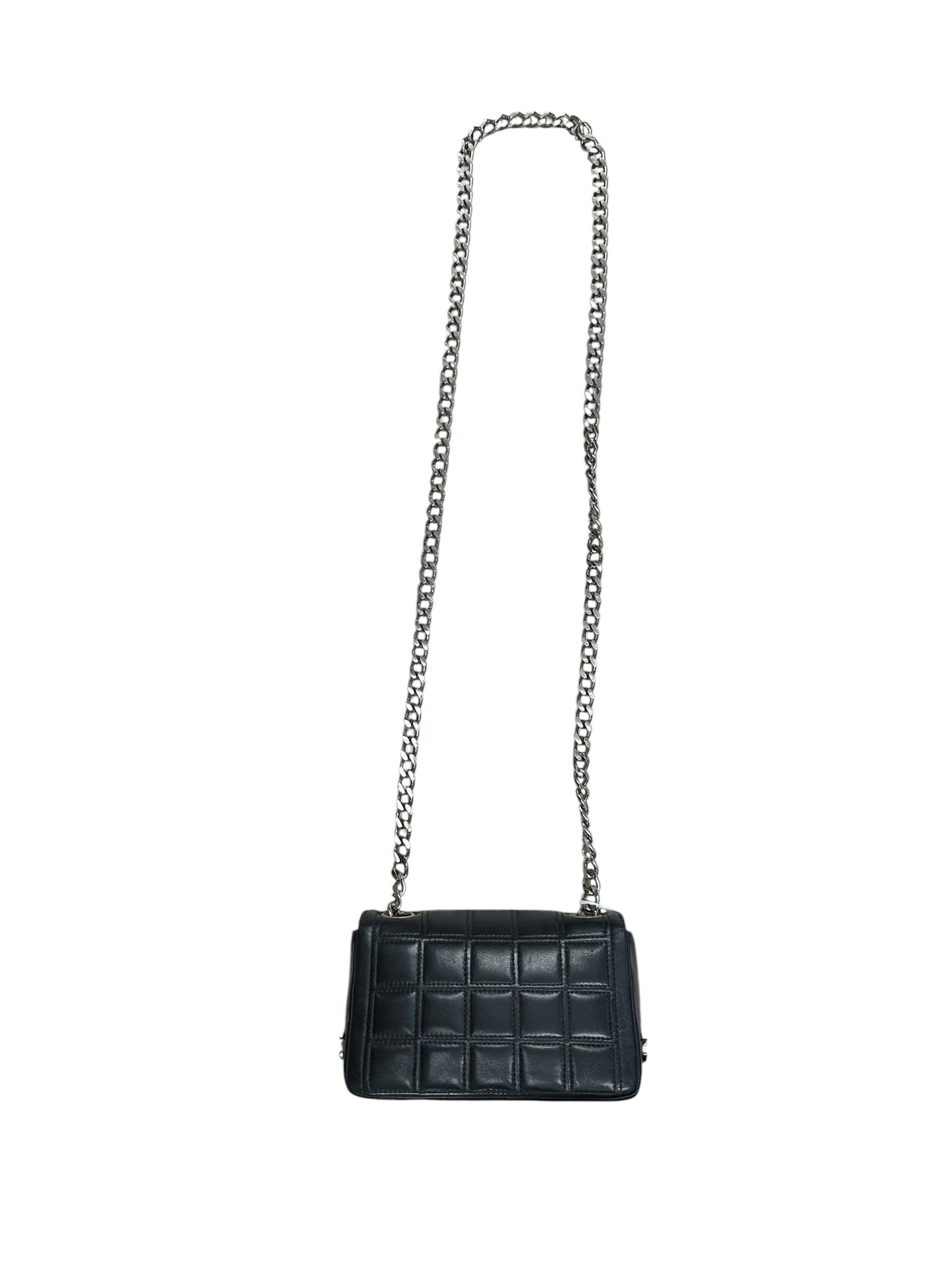 CHANEL Lambskin Square Quilted Mademoiselle Mini Flap Black Silver Hardware | Authentic Pre-Owned Luxury