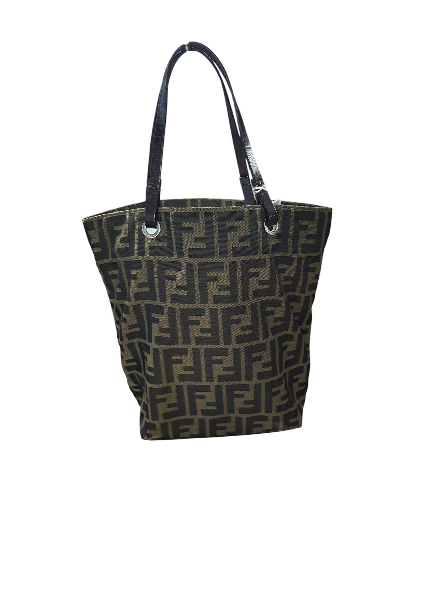 FENDI Zucca Canvas Shopper Tote Bag Brown | Authentic Pre-Owned Luxury