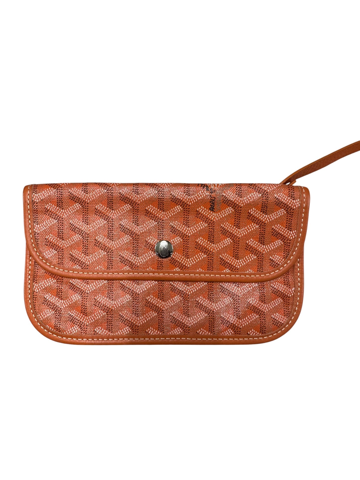 GOYARD Goyardine Saint Louis PM Tote Bag with Pouch Orange | Authentic Pre-Owned Luxury
