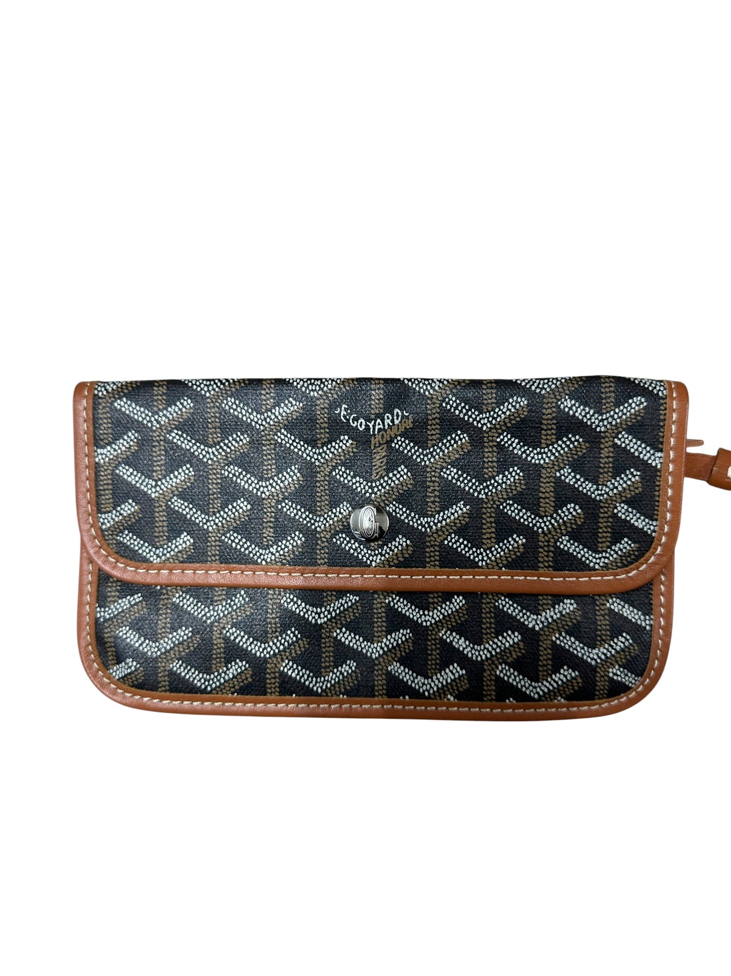 GOYARD Goyardine Saint Louis PM Tote Bag with Pouch Black | Authentic Pre-Owned Luxury