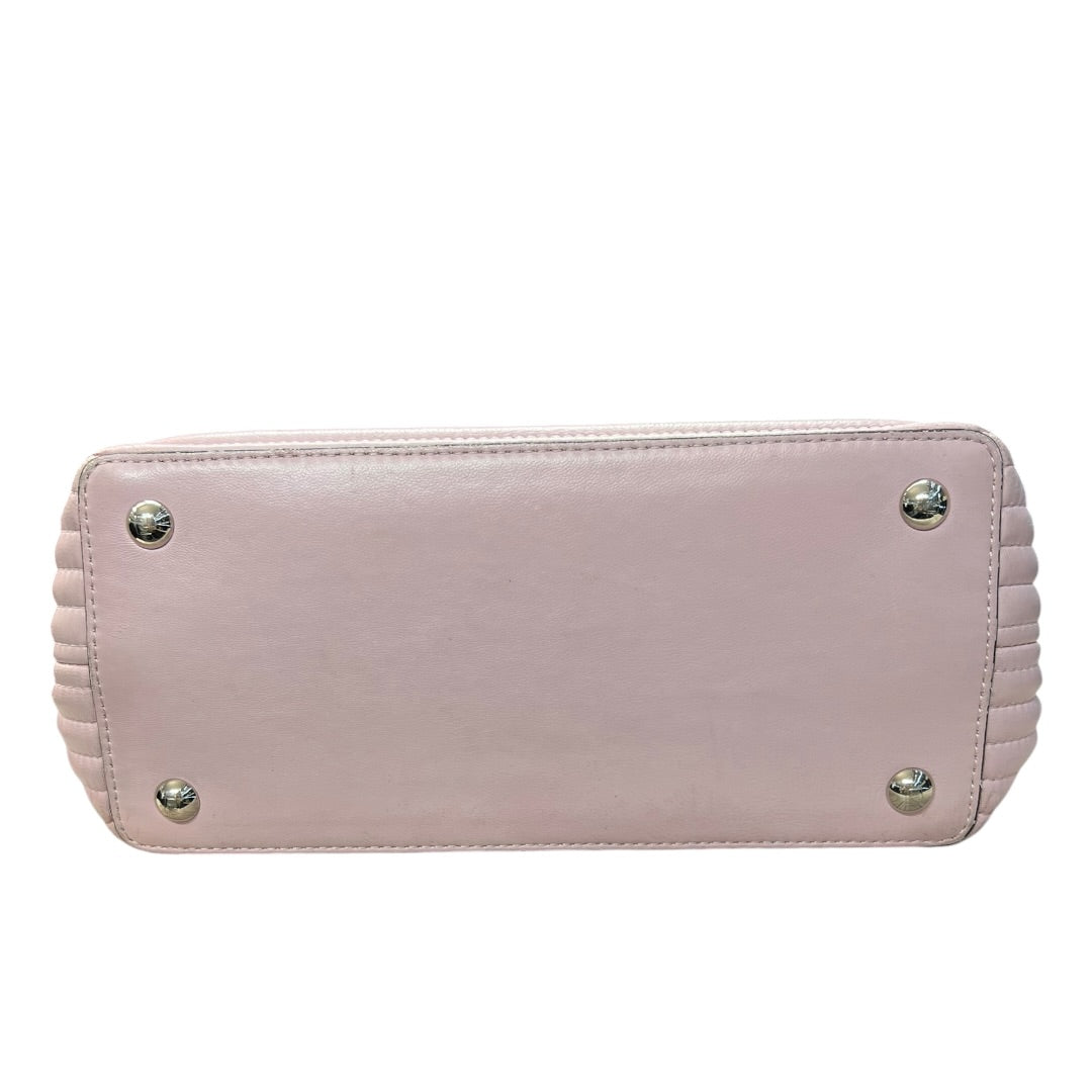 FENDI Leather Dotcom Click Chain Shoulder Bag Pink Silver Hardware | Authentic Pre-Owned Luxury