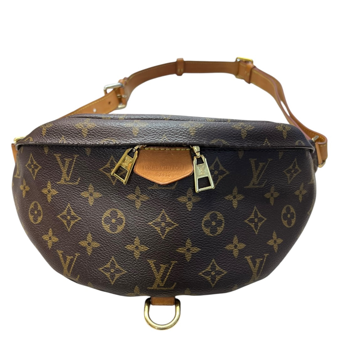 LOUIS VUITTON Monogram Coated Canvas Bumbag Belt Bag Brown Gold Hardware | Authentic Pre-Owned Luxury