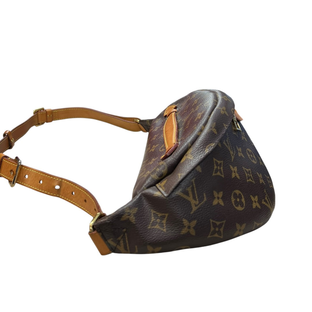 LOUIS VUITTON Monogram Coated Canvas Bumbag Belt Bag Brown Gold Hardware | Authentic Pre-Owned Luxury