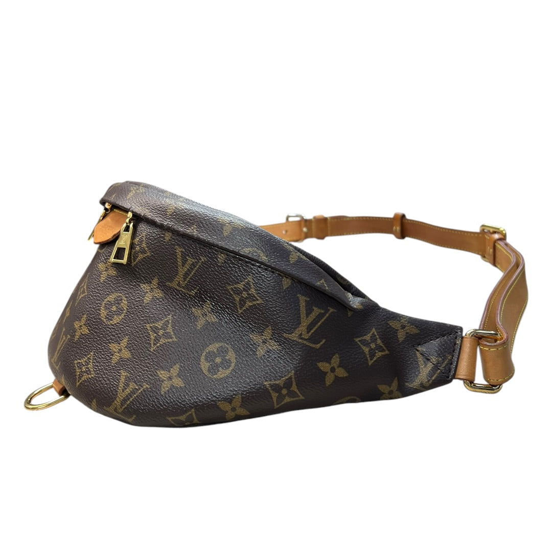 LOUIS VUITTON Monogram Coated Canvas Bumbag Belt Bag Brown Gold Hardware | Authentic Pre-Owned Luxury