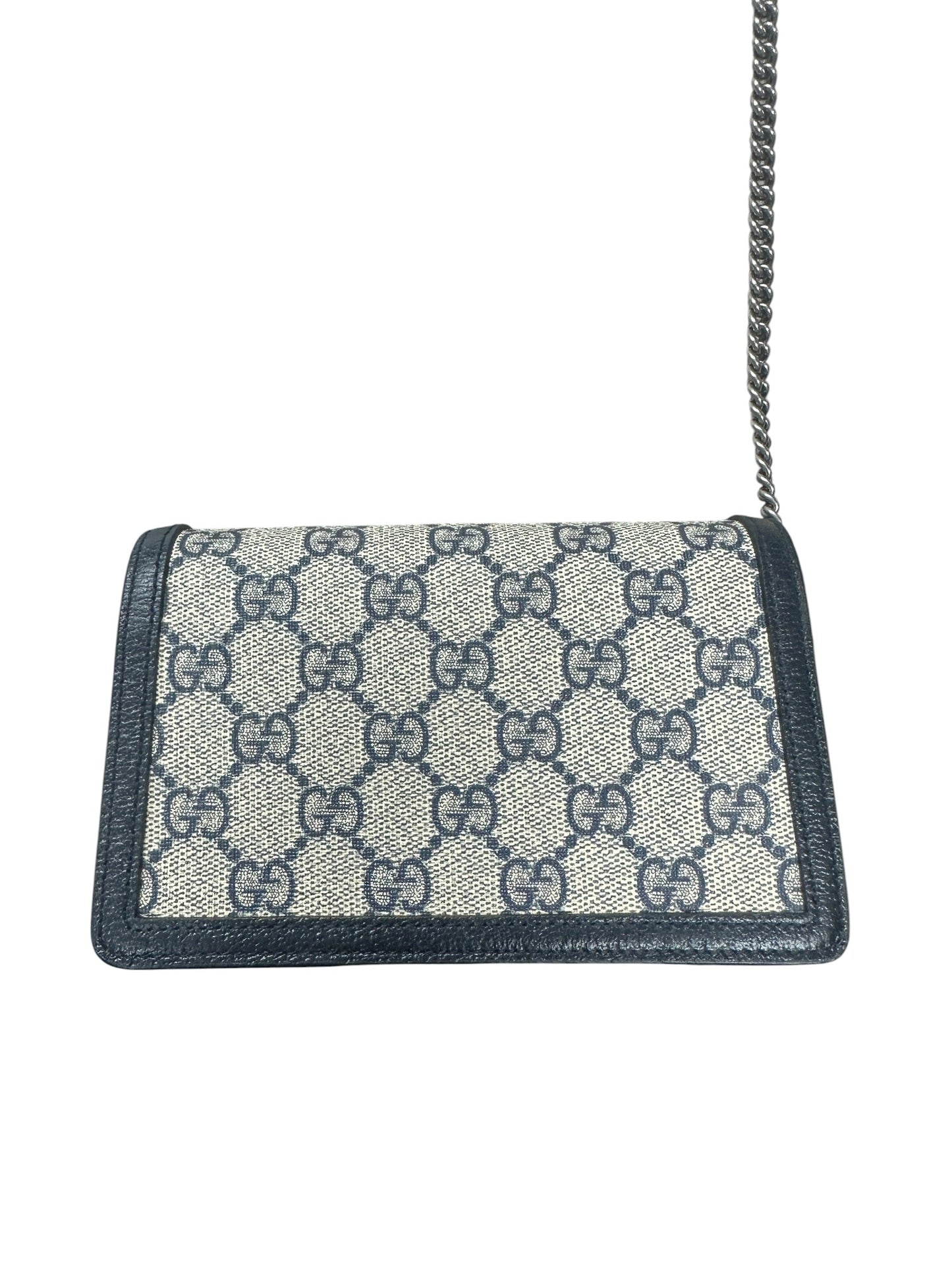 GUCCI GG Supreme Dionysus Super Mini Bag Beige Blue Silver Hardware | Authentic Pre-Owned Luxury
