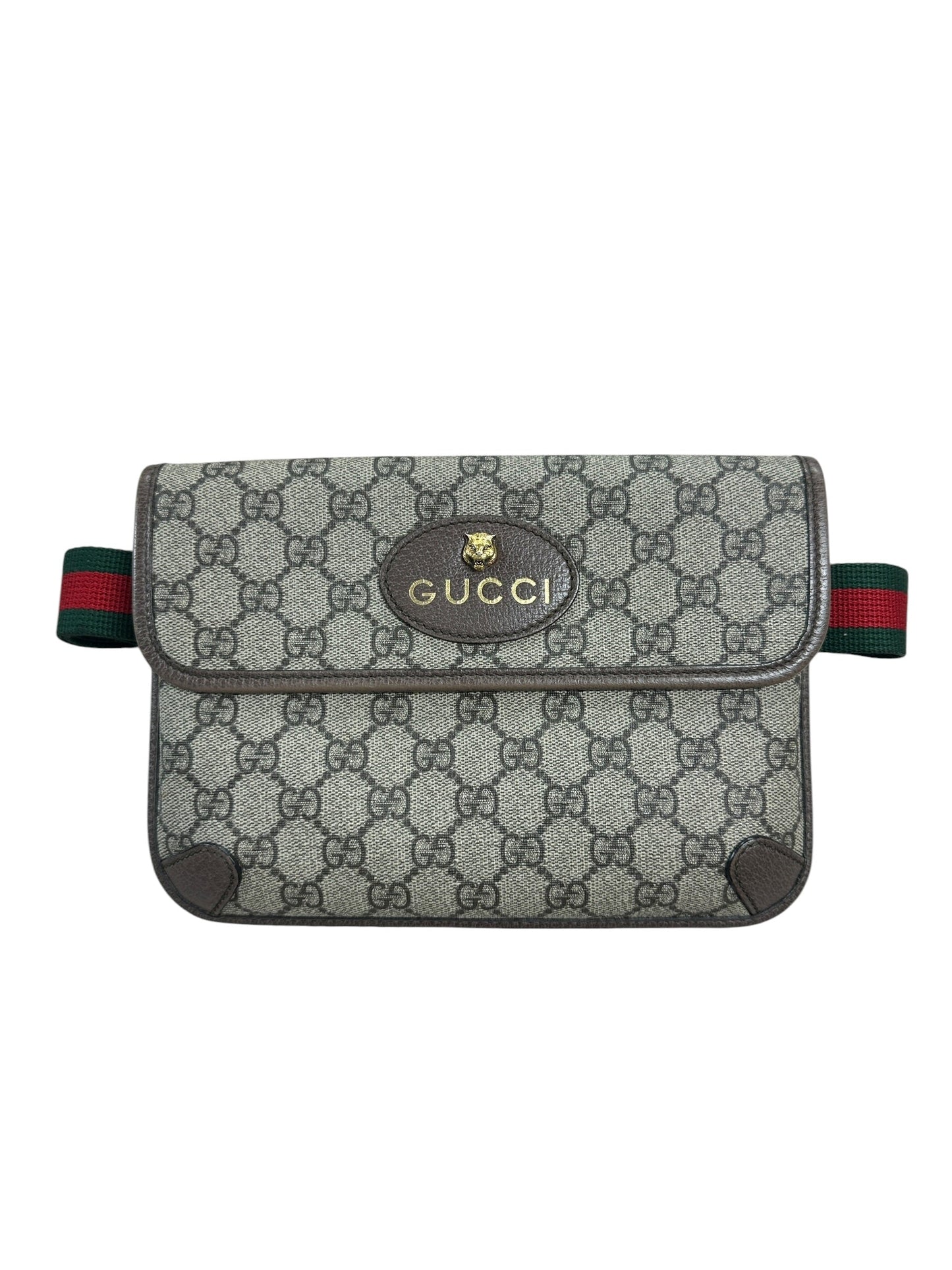 GUCCI GG Supreme Neo Vintage Belt Bag Beige Brown | Authentic Pre-Owned Luxury