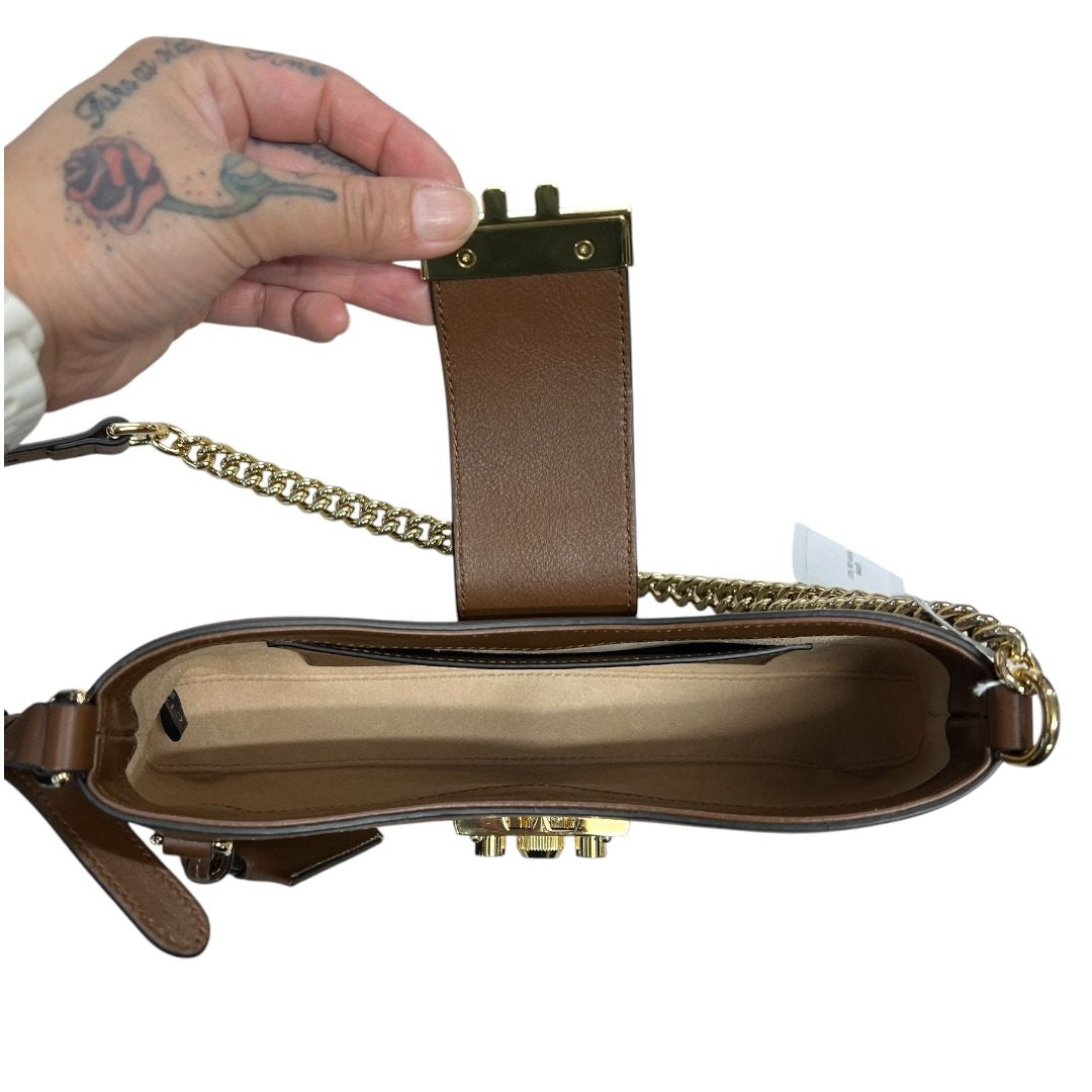 GUCCI GG Supreme Canvas Padlock GG Supreme Shoulder Bag Beige/Brown Gold Hardware | Authentic Pre-Owned Luxury
