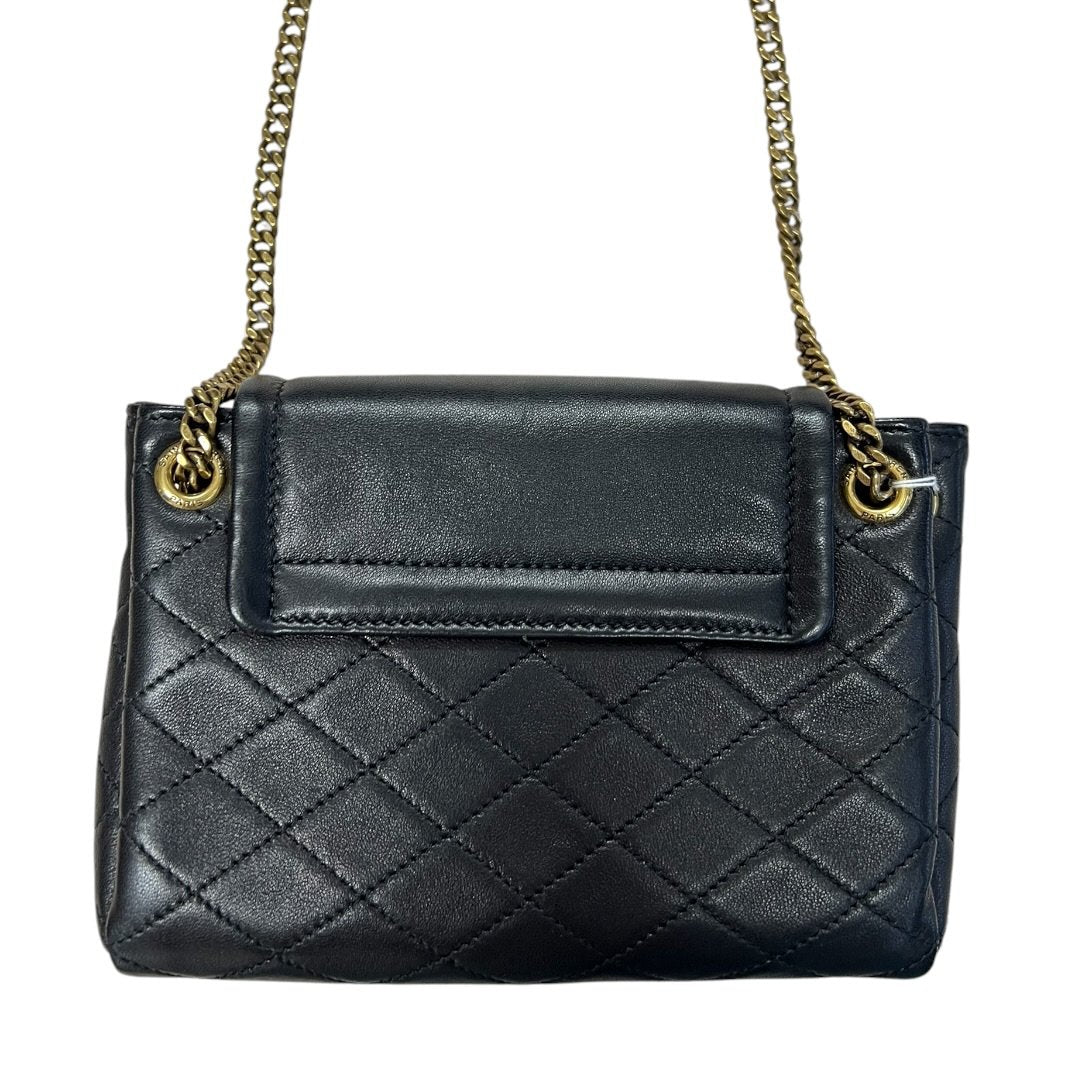 Yves Saint Laurent Lambskin Quilted Shoulder Bag Black Gold Hardware | Authentic Pre-Owned Luxury