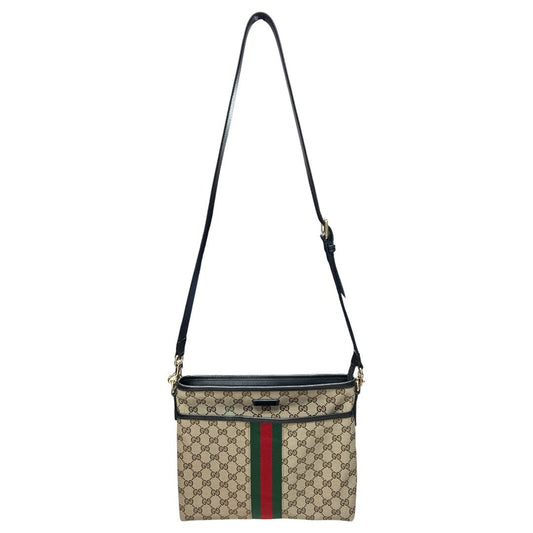 GUCCI GG Canvas GG Canvas Web Crossbody Bag Shoulder Bag Beige, Brown, Red, Green, Black Gold Hardware | Authentic Pre-Owned Luxury