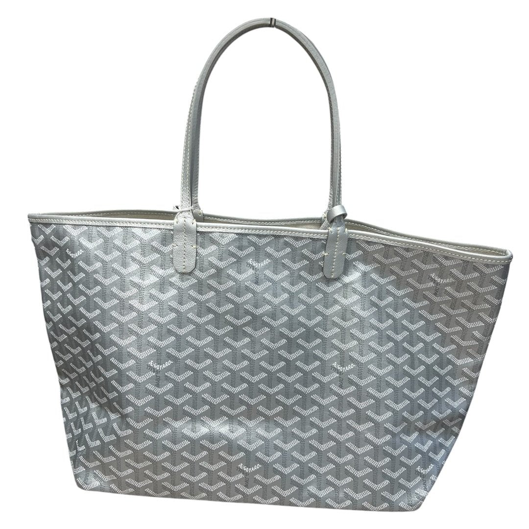 GOYARD Goyardine Canvas St. Louis GM Tote Silver Silver Hardware | Authentic Pre-Owned Luxury