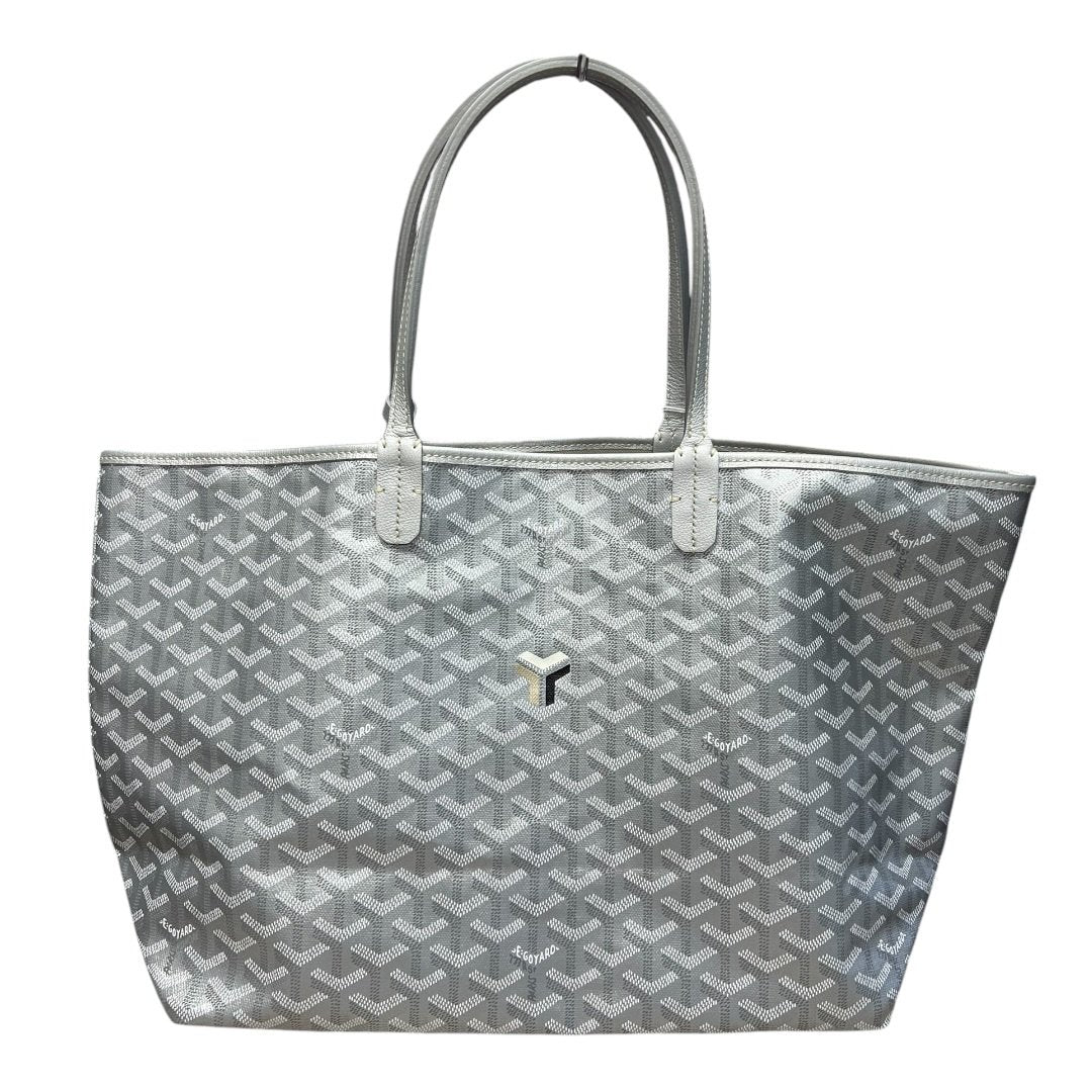 GOYARD Goyardine Canvas St. Louis GM Tote Silver Silver Hardware | Authentic Pre-Owned Luxury