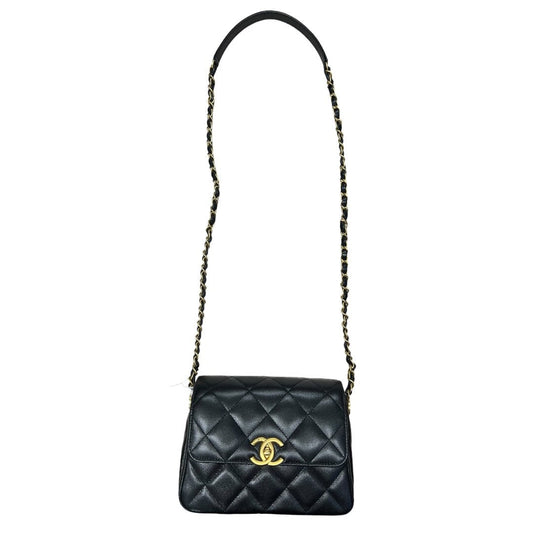 CHANEL Caviar Mini Flap Bag Shoulder Bag Black Gold Hardware | Authentic Pre-Owned Luxury