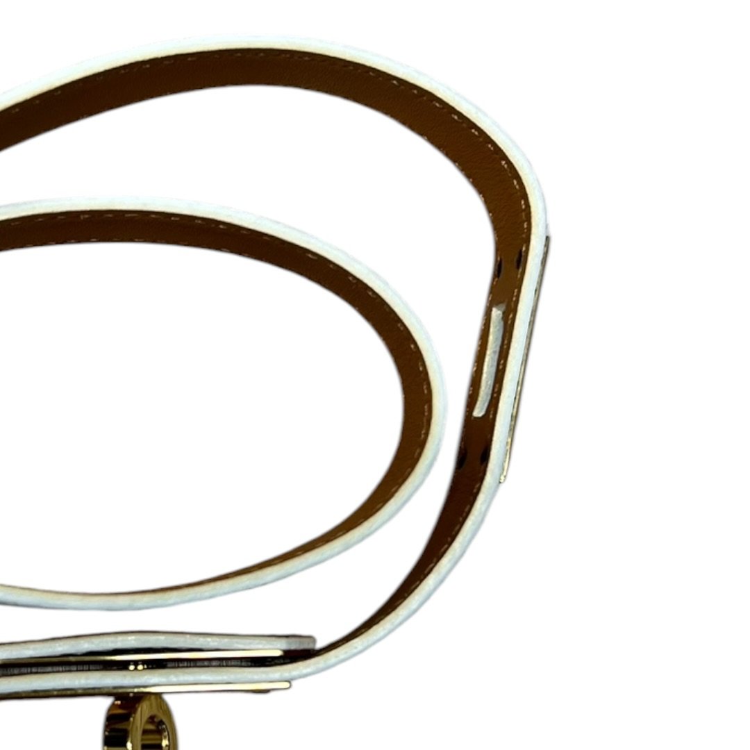 HERMES Epsom Kelly Bracelet White Gold Hardware | Authentic Pre-Owned Luxury