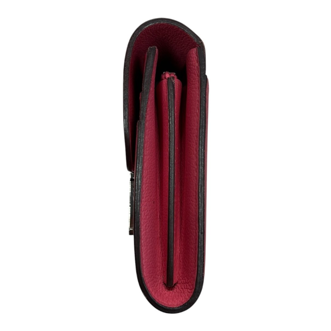 HERMES Epsom Constance Slim Wallet Fuchsia Pink Silver Hardware | Authentic Pre-Owned Luxury