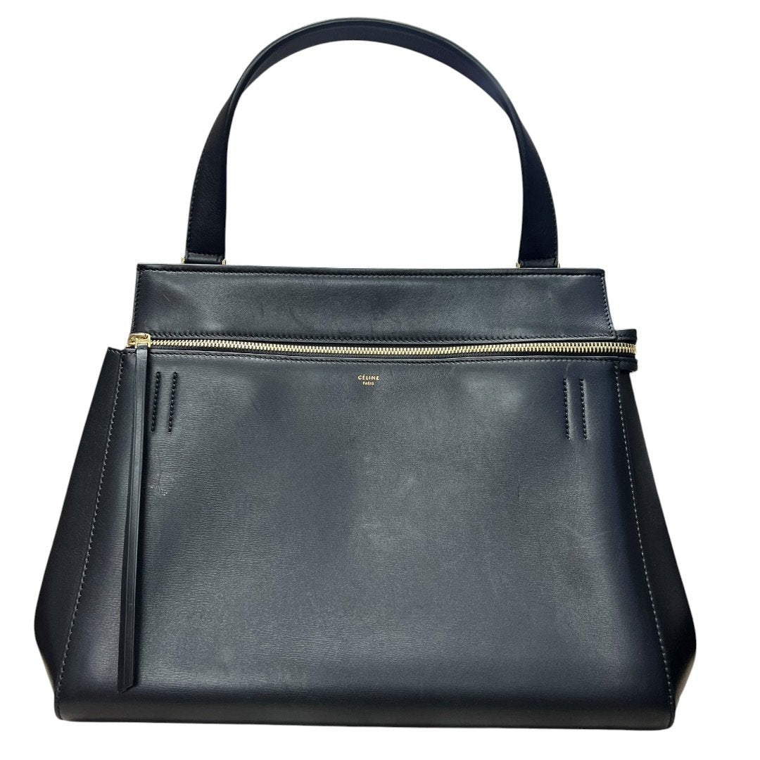 CELINE Calfskin Cabas Phantom Tote Bag Black Gold Hardware | Authentic Pre-Owned Luxury
