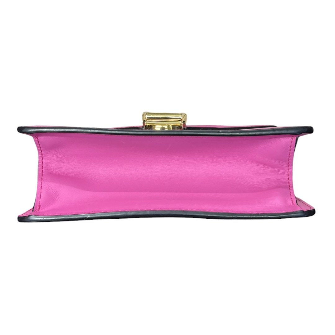GUCCI Leather Sylvie 1969 Mini Shoulder Bag Shoulder Bag Pink, Green, Red Gold Hardware | Authentic Pre-Owned Luxury