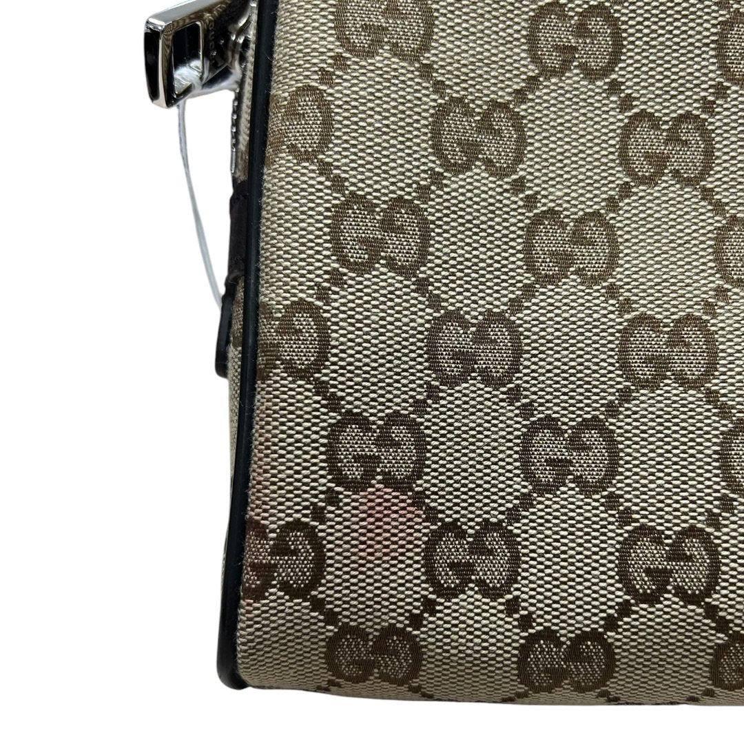 GUCCI GG Canvas Belt Bag Beige/Brown Silver Hardware | Authentic Pre-Owned Luxury