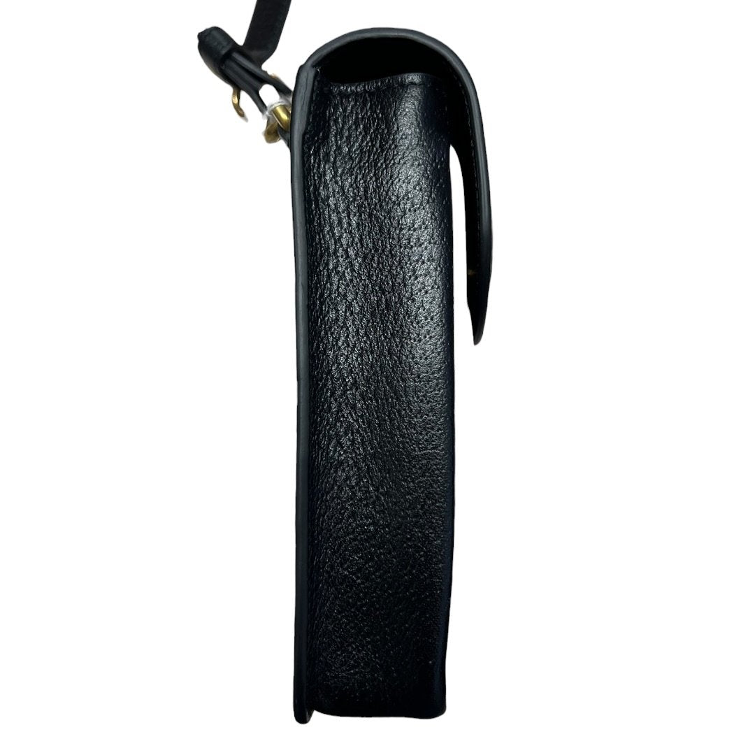 GUCCI Grained Leather Adidas x Gucci Phone Holder Black and White Gold Hardware | Authentic Pre-Owned Luxury