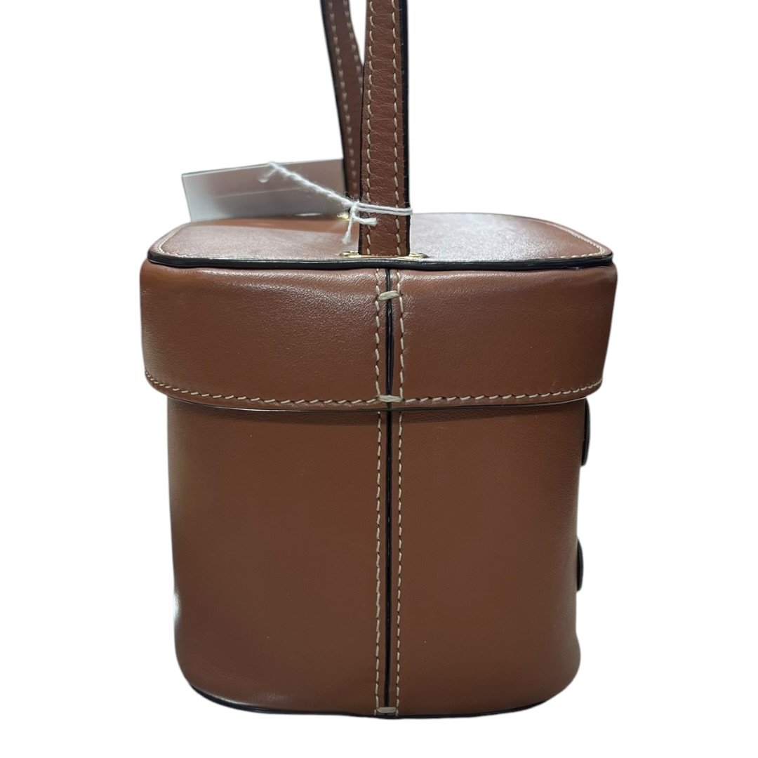 CELINE Calfskin Tambour Bag Crossbody Bag Brown Gold-tone Hardware | Authentic Pre-Owned Luxury