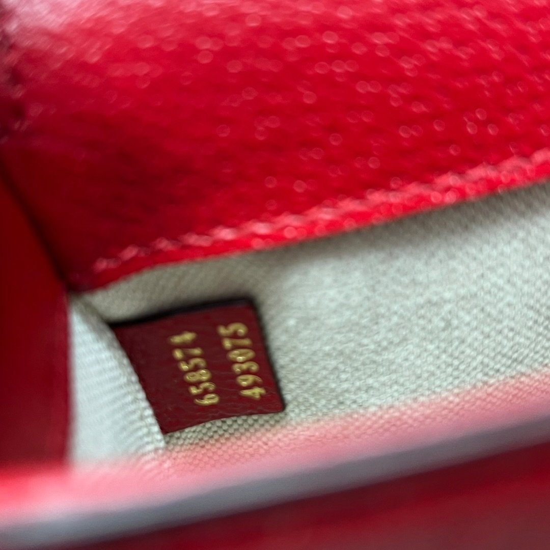 GUCCI Grained Leather Adidas x Gucci Horsebit 1955 Mini Bag Shoulder Bag Red Gold Hardware | Authentic Pre-Owned Luxury