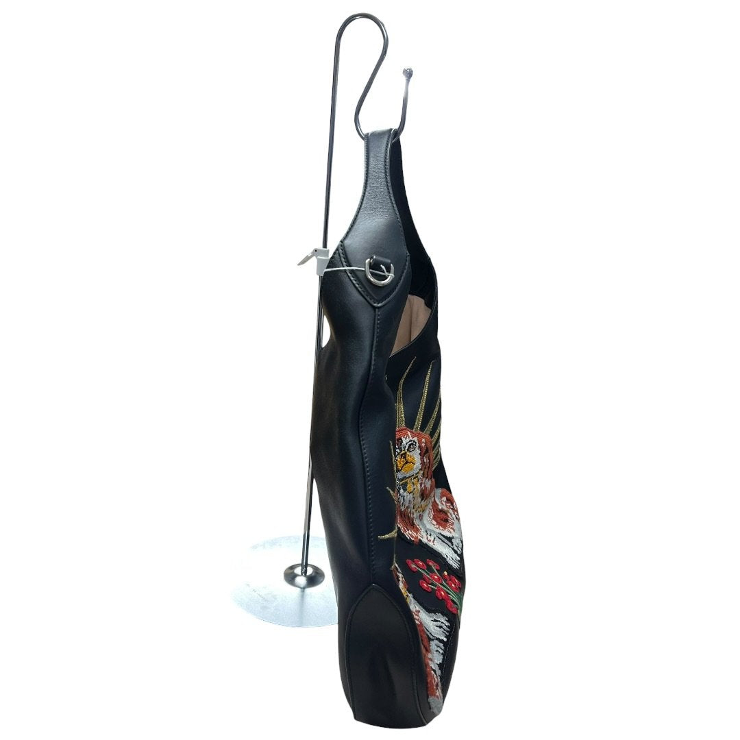 GUCCI Leather Dionysus Hobo Bag with King Charles Spaniel Embroidery Hobo Bag Black, Red, White, Gold, Green Silver Hardware | Authentic Pre-Owned Luxury