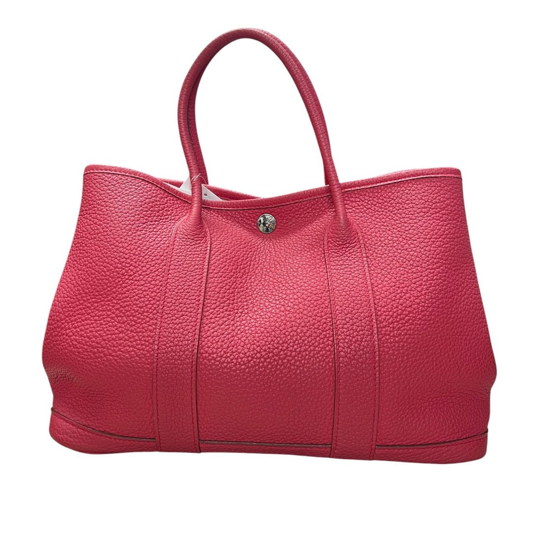 HERMES Negonda Garden Party 30 Tote Pink Silver Hardware | Authentic Pre-Owned Luxury