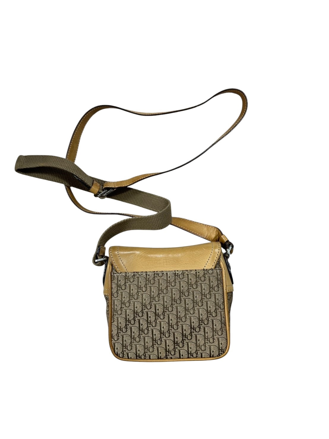 Christian Dior Trotter Shoulder Bag Beige Yellow Leather | Authentic Pre-Owned Luxury