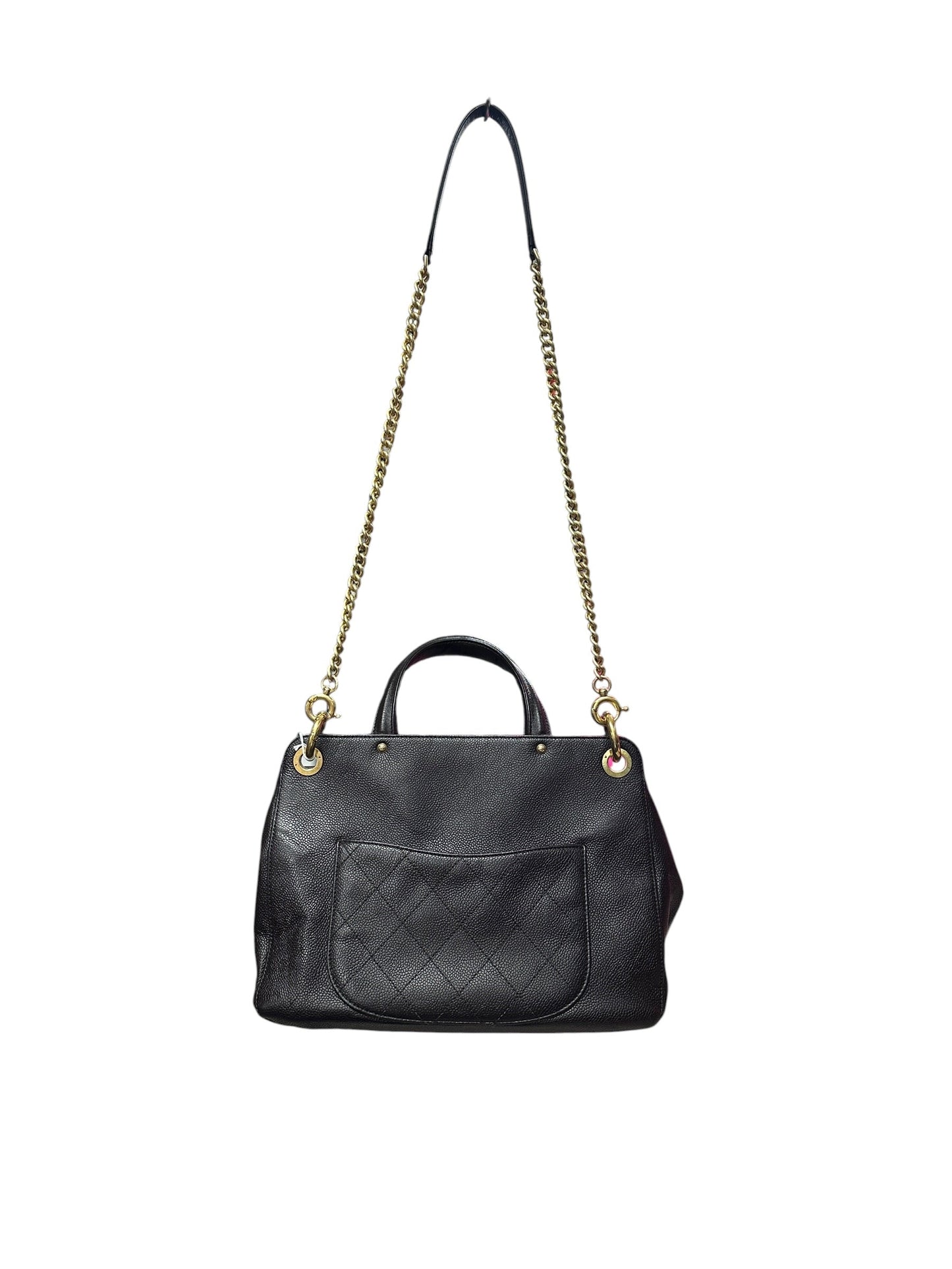 CHANEL Caviar Neo Executive Shopping Tote Handbag Black Gold Hardware | Authentic Pre-Owned Luxury