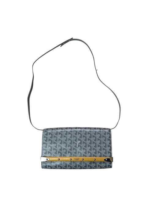 Goyard Goyardine Plumet Pochette Crossbody Bag Grey Silver Hardware | Authentic Pre-Owned Luxury