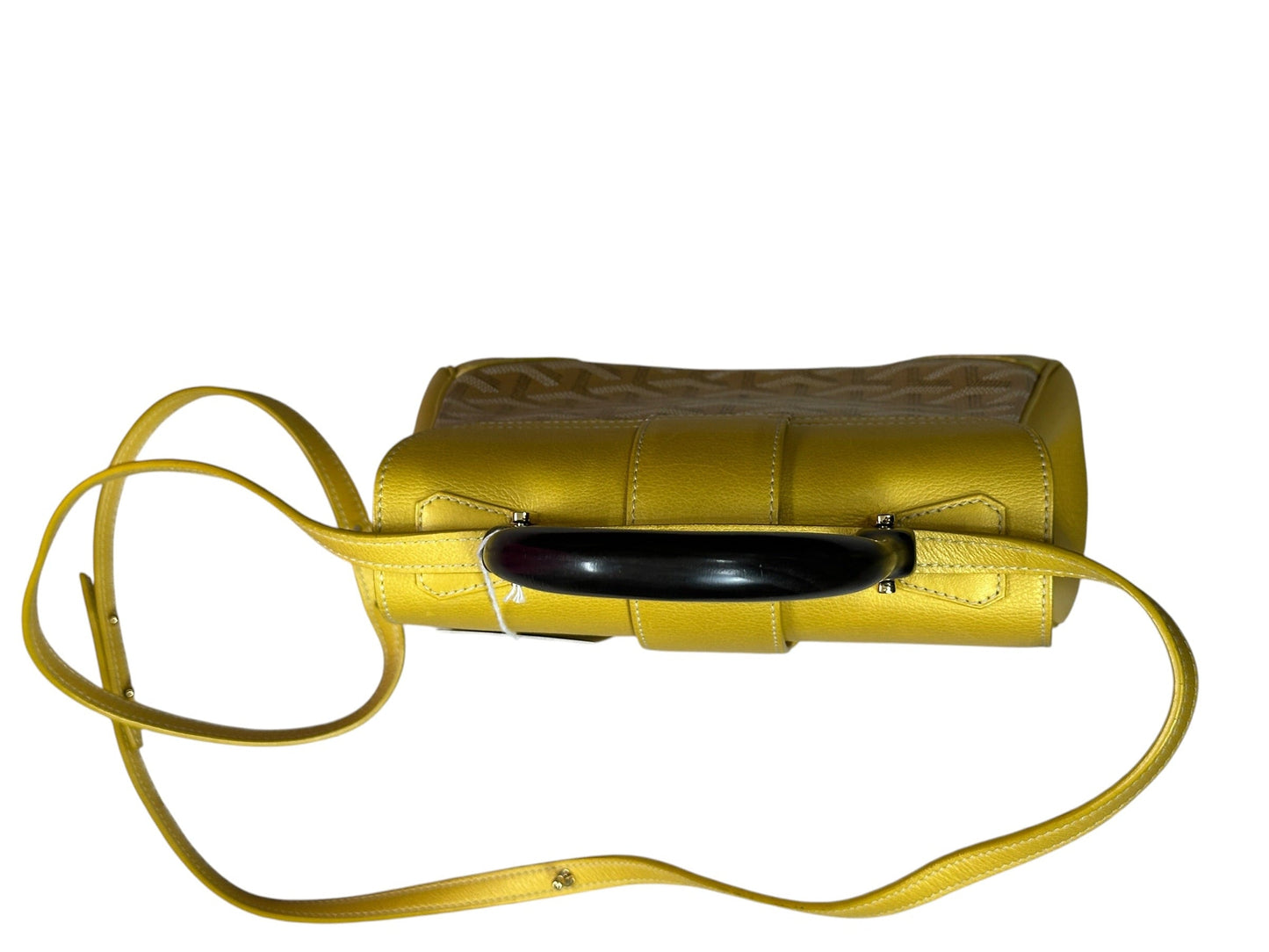 Goyard Goyardine Saigon Souple PM Handbag Yellow Gold Hardware | Authentic Pre-Owned Luxury