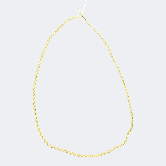 Gold Rollo Chain Necklace