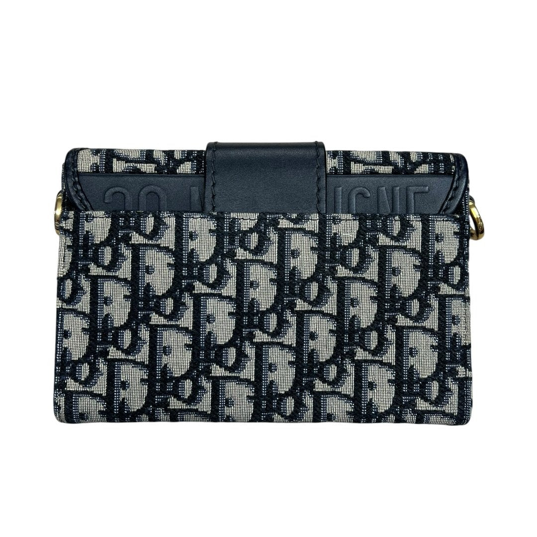DIOR Oblique Canvas 30 Montaigne Belt Pouch Belt Bag Blue, Beige, Navy Gold Hardware | Authentic Pre-Owned Luxury