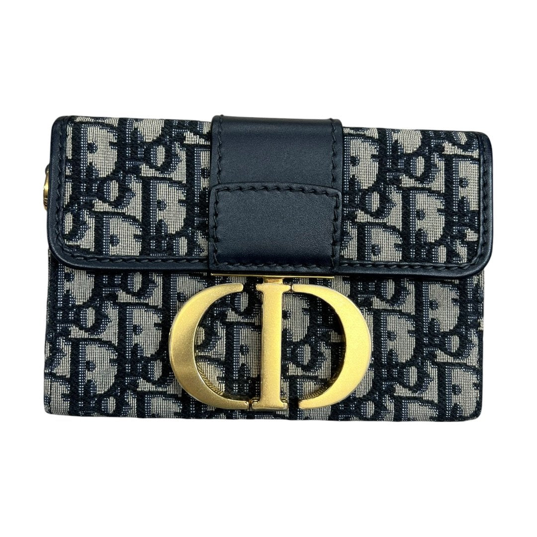 DIOR Oblique Canvas 30 Montaigne Belt Pouch Belt Bag Blue, Beige, Navy Gold Hardware | Authentic Pre-Owned Luxury