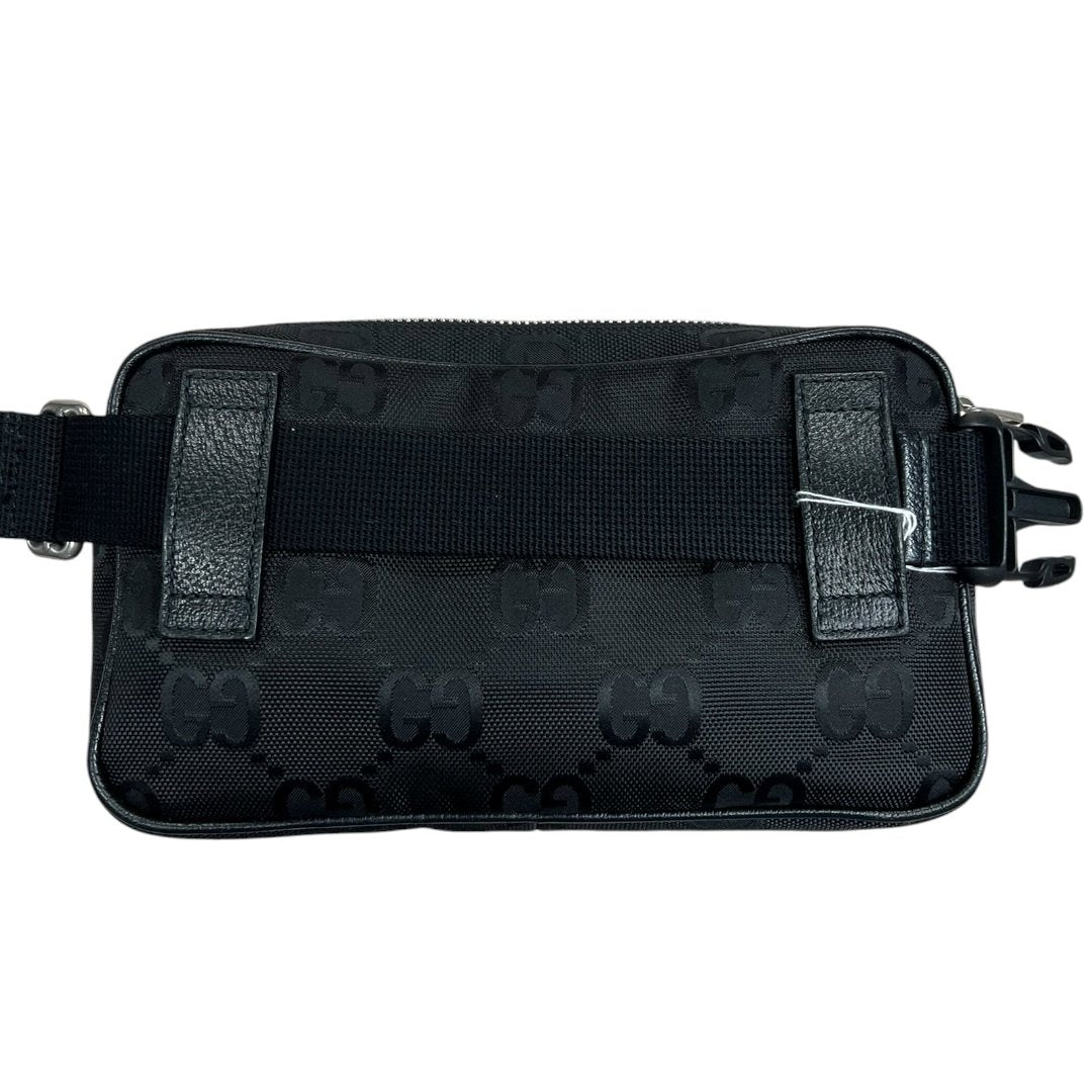 GUCCI GG Nylon GG Nylon Belt Bag Belt Bag Black Silver Hardware | Authentic Pre-Owned Luxury