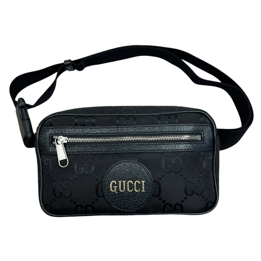 GUCCI GG Nylon GG Nylon Belt Bag Belt Bag Black Silver Hardware | Authentic Pre-Owned Luxury