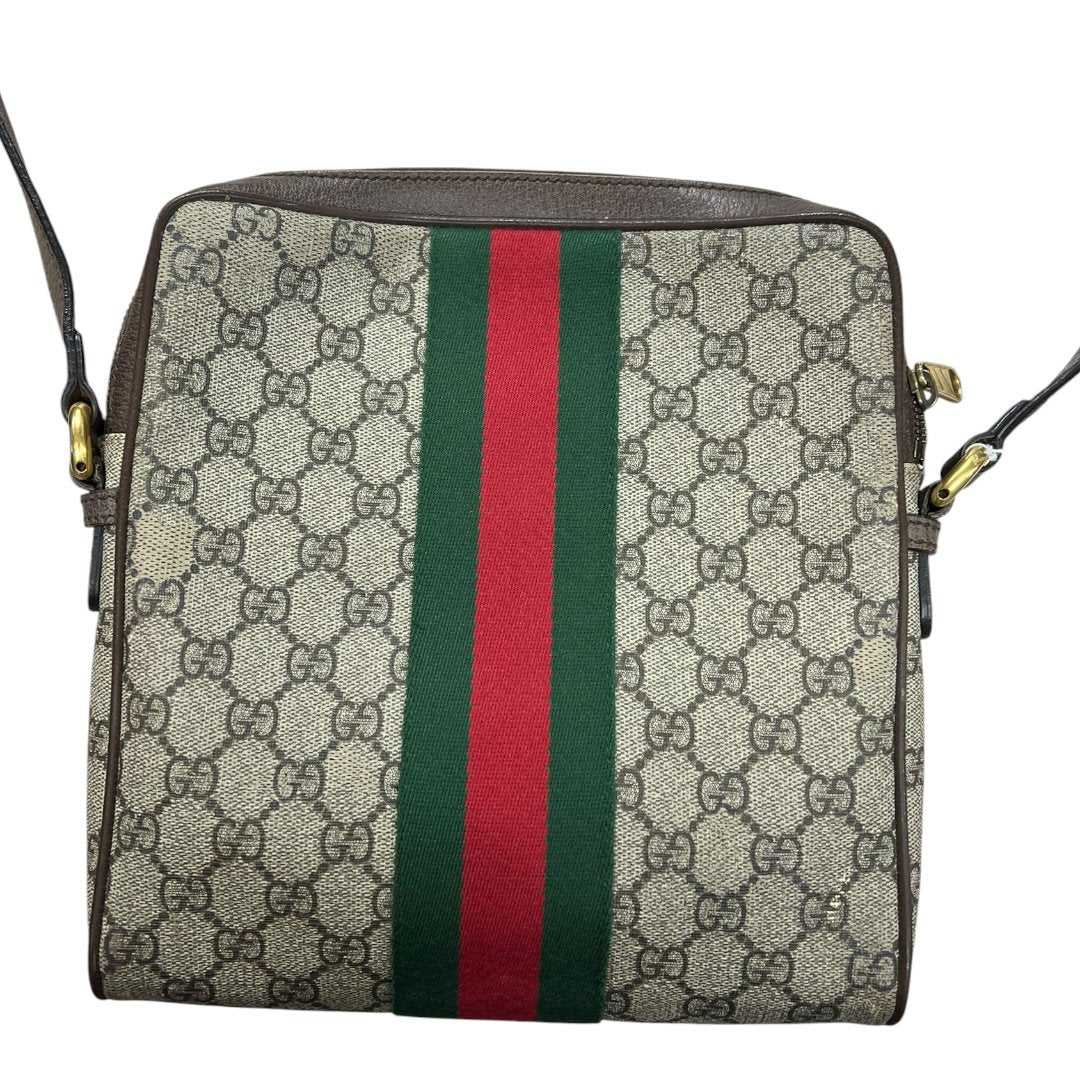 GUCCI GG Supreme Canvas Ophidia GG Supreme Small Shoulder Bag Shoulder Bag Beige, Ebony, Brown, Red, Green Gold Hardware | Authentic Pre-Owned Luxury