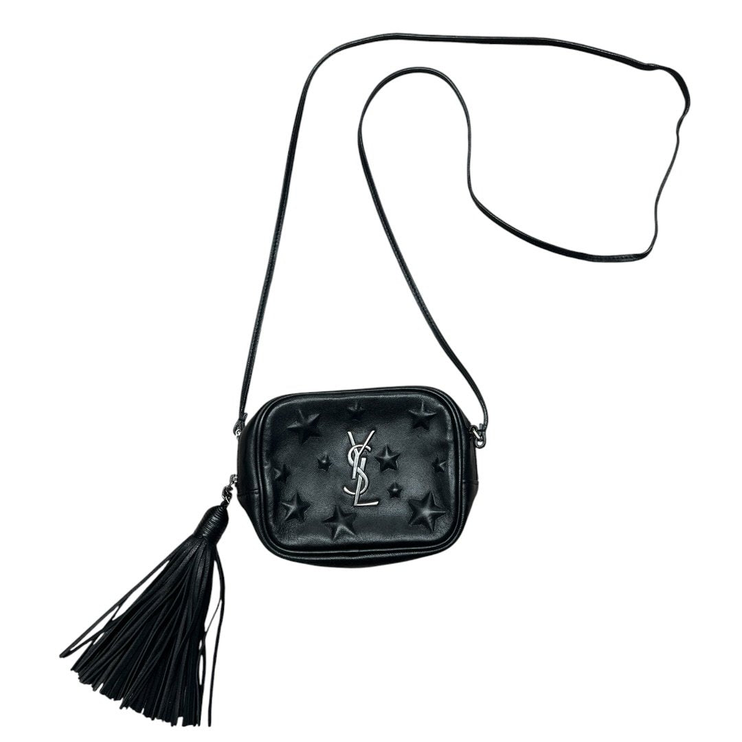 SAINT LAURENT Lou Camera Bag Black Silver