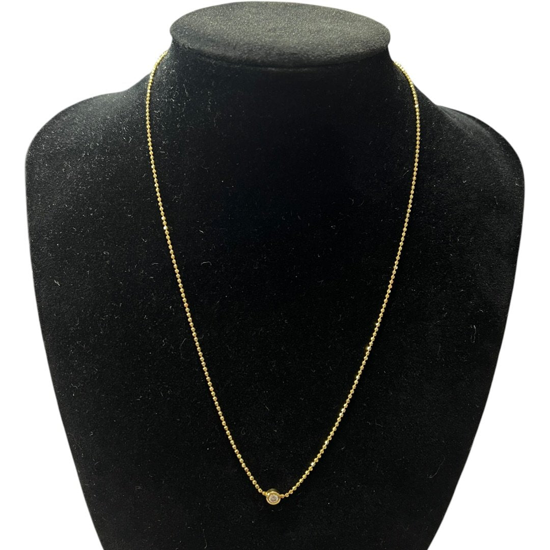 K18 Gold Clear Stone Jewellery
