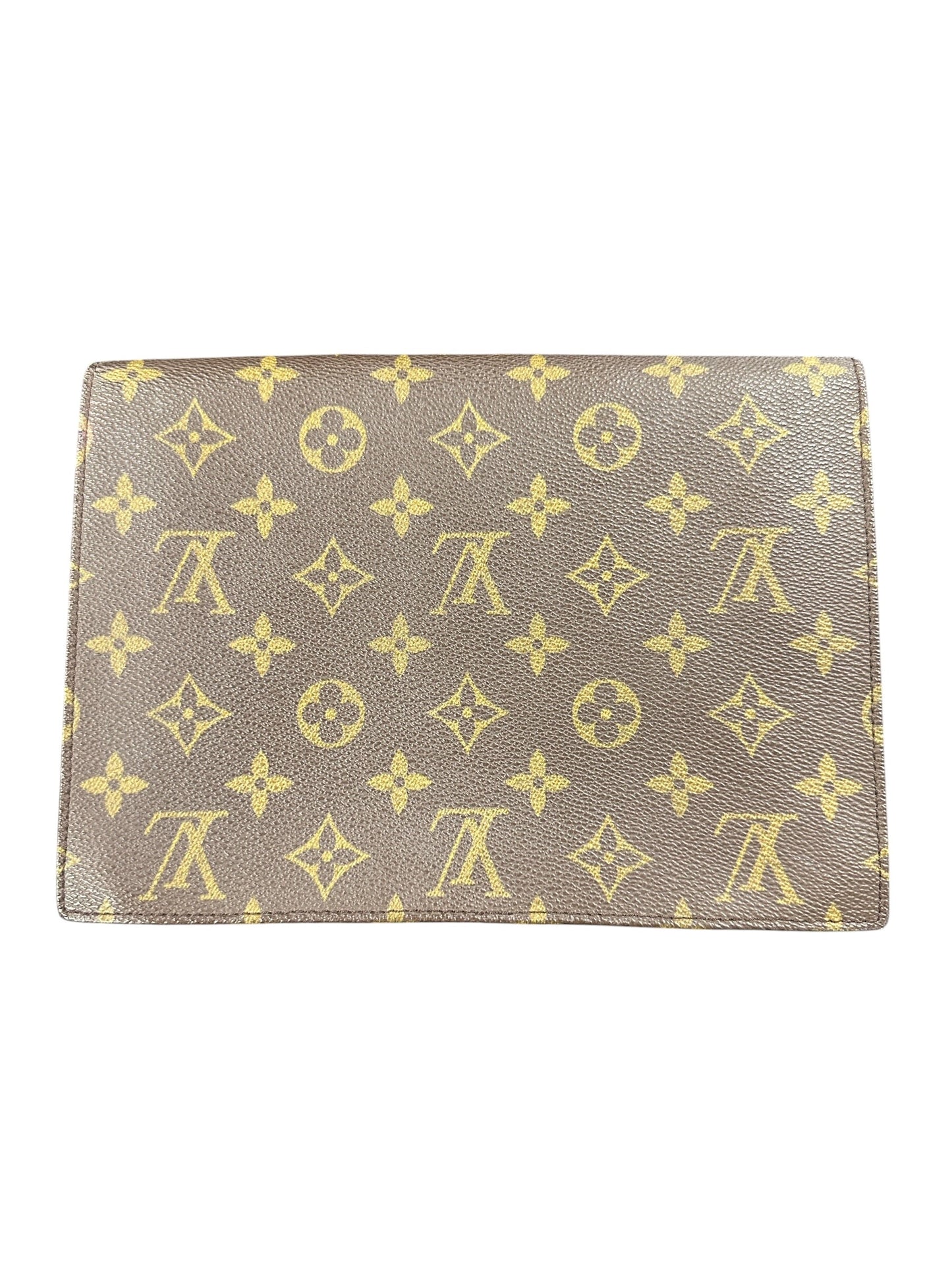LOUIS VUITTON Monogram Pochette Rabat Clutch Bag Brown Gold Hardware | Authentic Pre-Owned Luxury