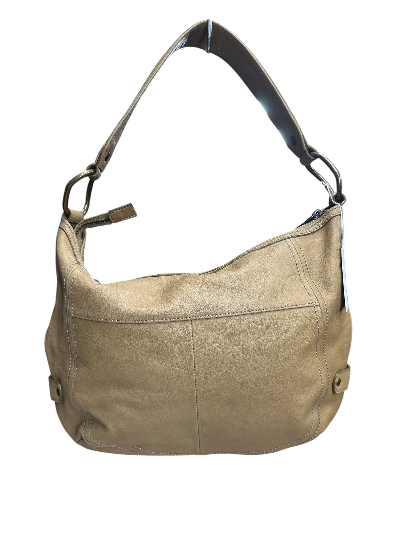 BURBERRY Blue Label Leather Shoulder Bag Camel Silver Hardware | Authentic Pre-Owned Luxury