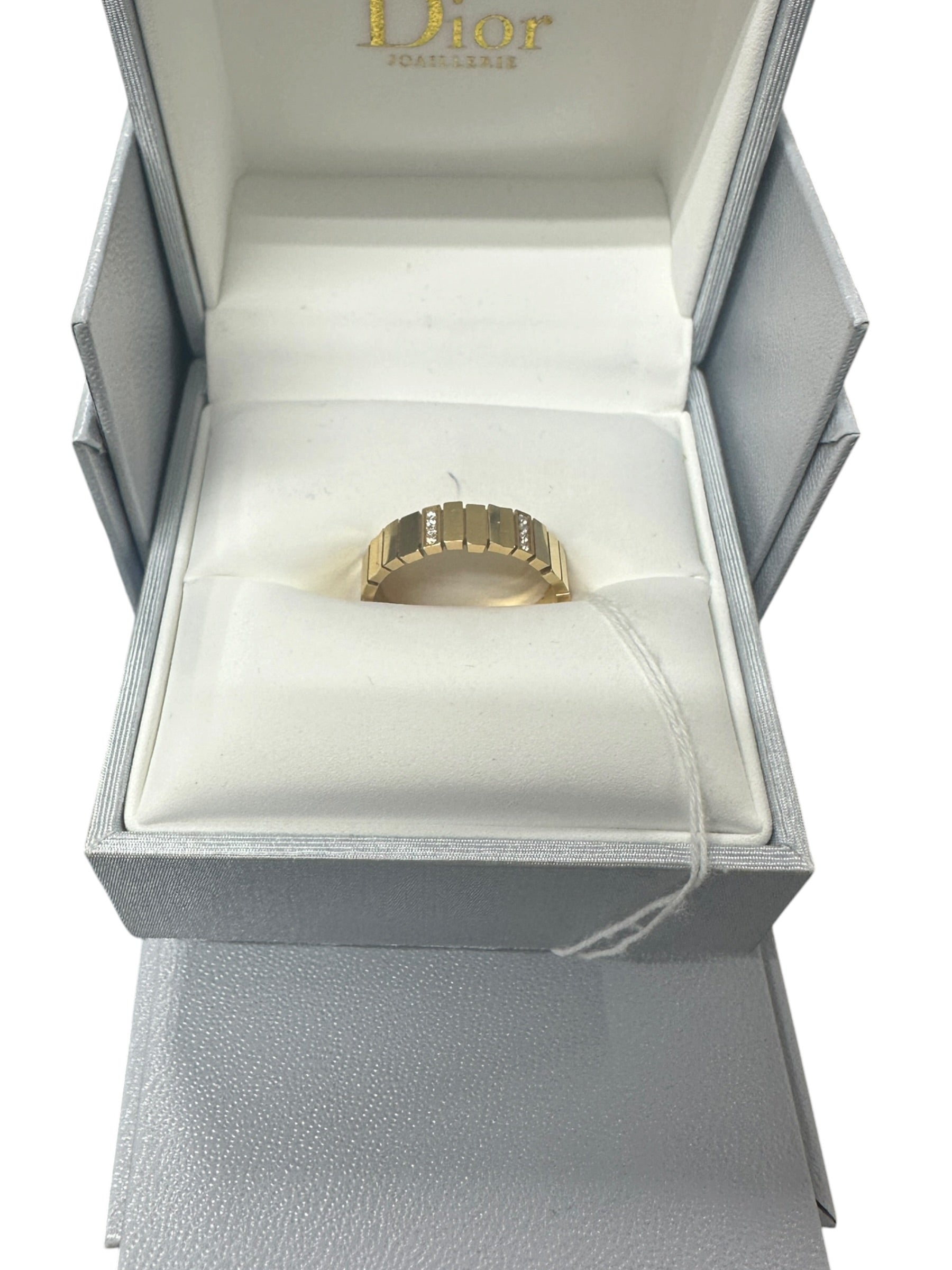 Christian Dior 18K Yellow Gold Diamond Band Ring Gold | Authentic Pre-Owned Luxury