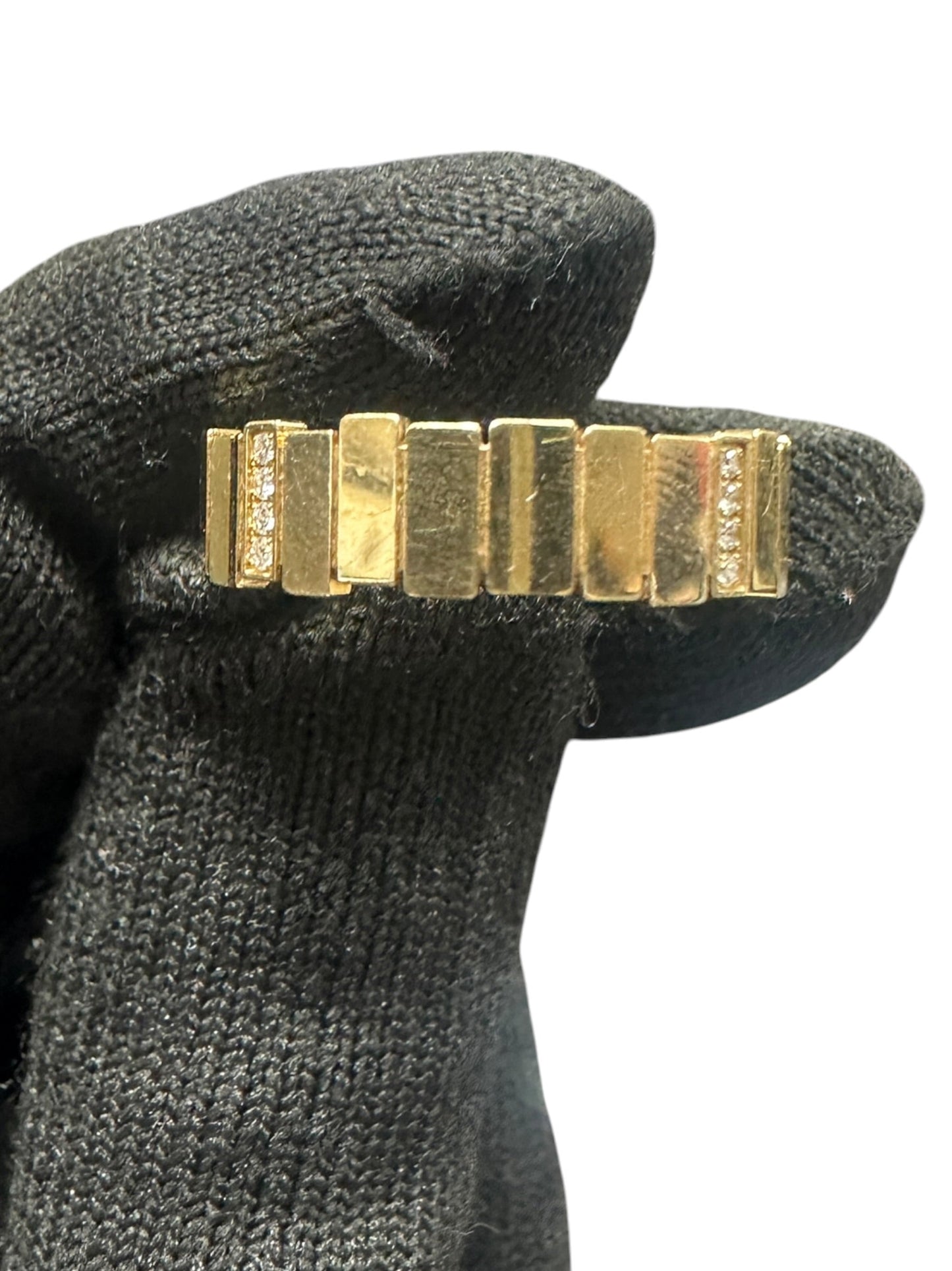 Christian Dior 18K Yellow Gold Diamond Band Ring Gold | Authentic Pre-Owned Luxury