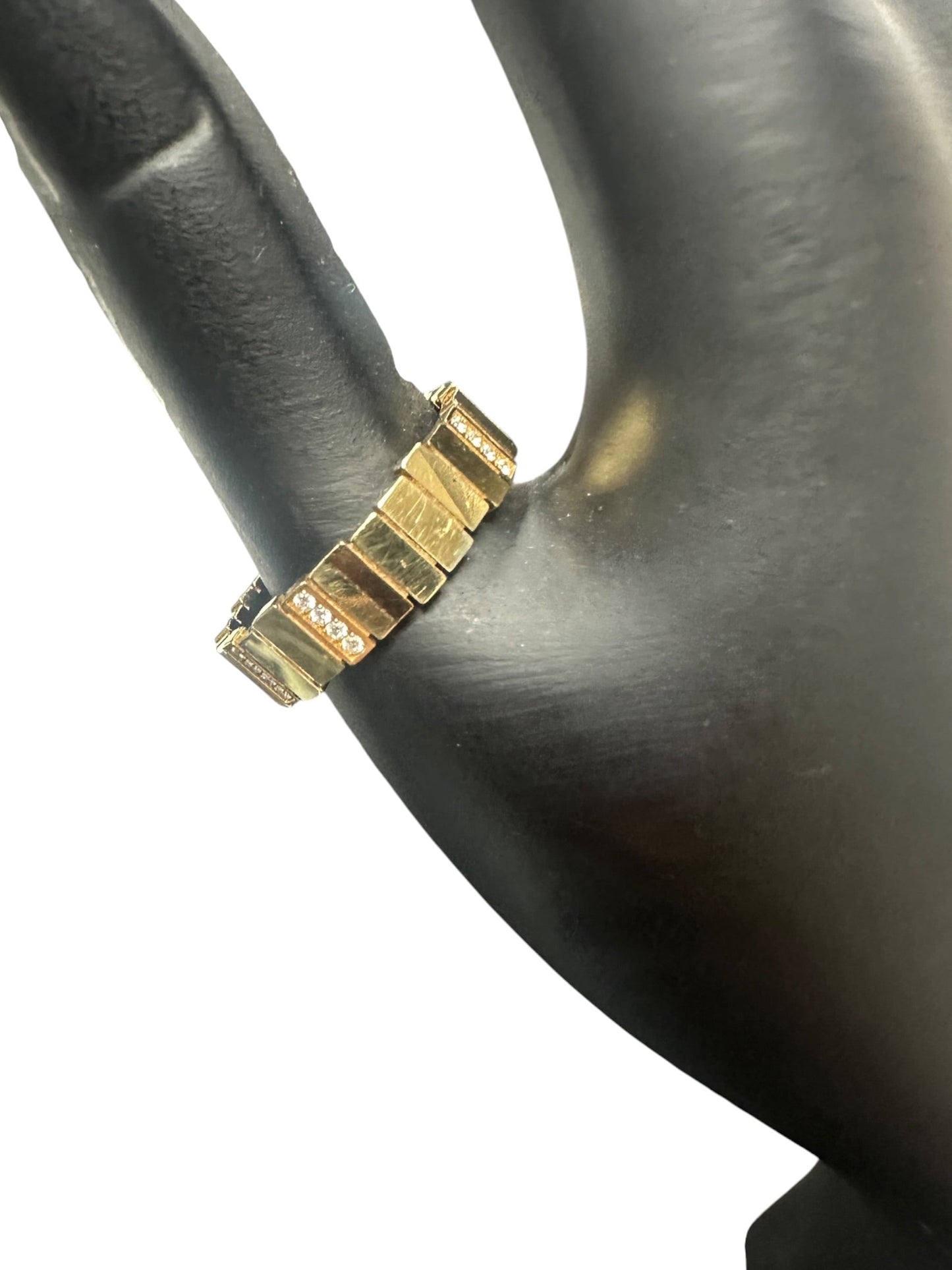 Christian Dior 18K Yellow Gold Diamond Band Ring Gold | Authentic Pre-Owned Luxury