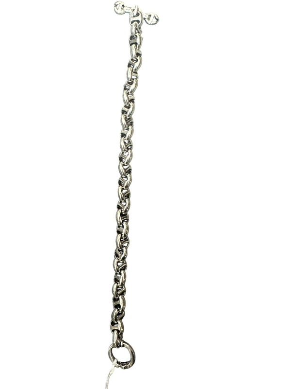 ACCESSORY HOORSENBUHS Sterling Silver Tri-Link Diamond Bracelet Silver | Authentic Pre-Owned Luxury